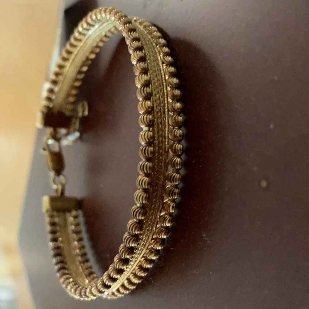 Gold over silver cuff bracelet NWT